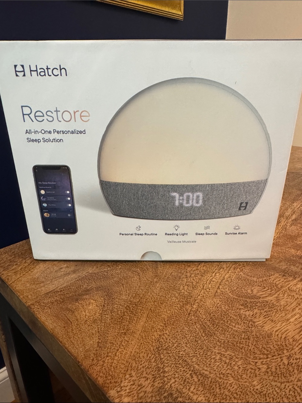 Hatch Restore Sunrise Alarm Clock - Gray and White
